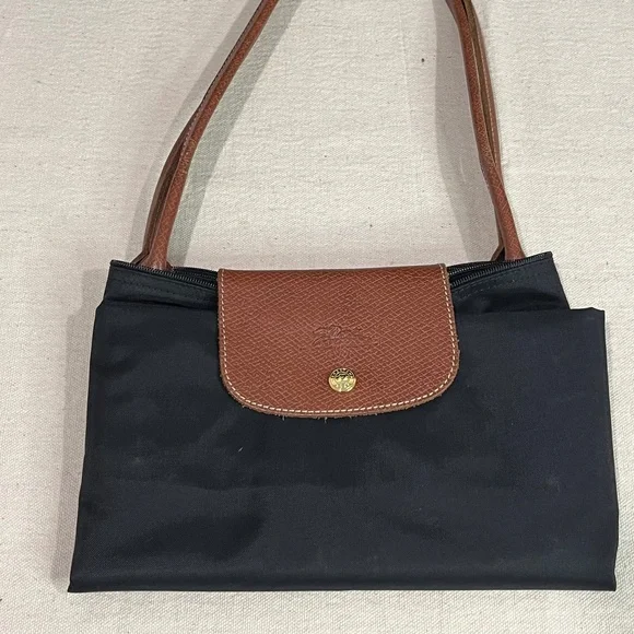 Longchamp Black and Brown Tote Bag - Picture 5 of 11